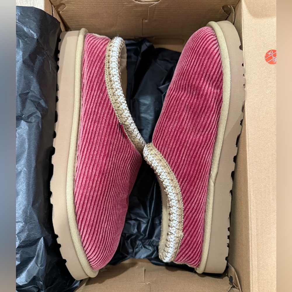Red Wine Tasman Corduroy Ugg Slippers